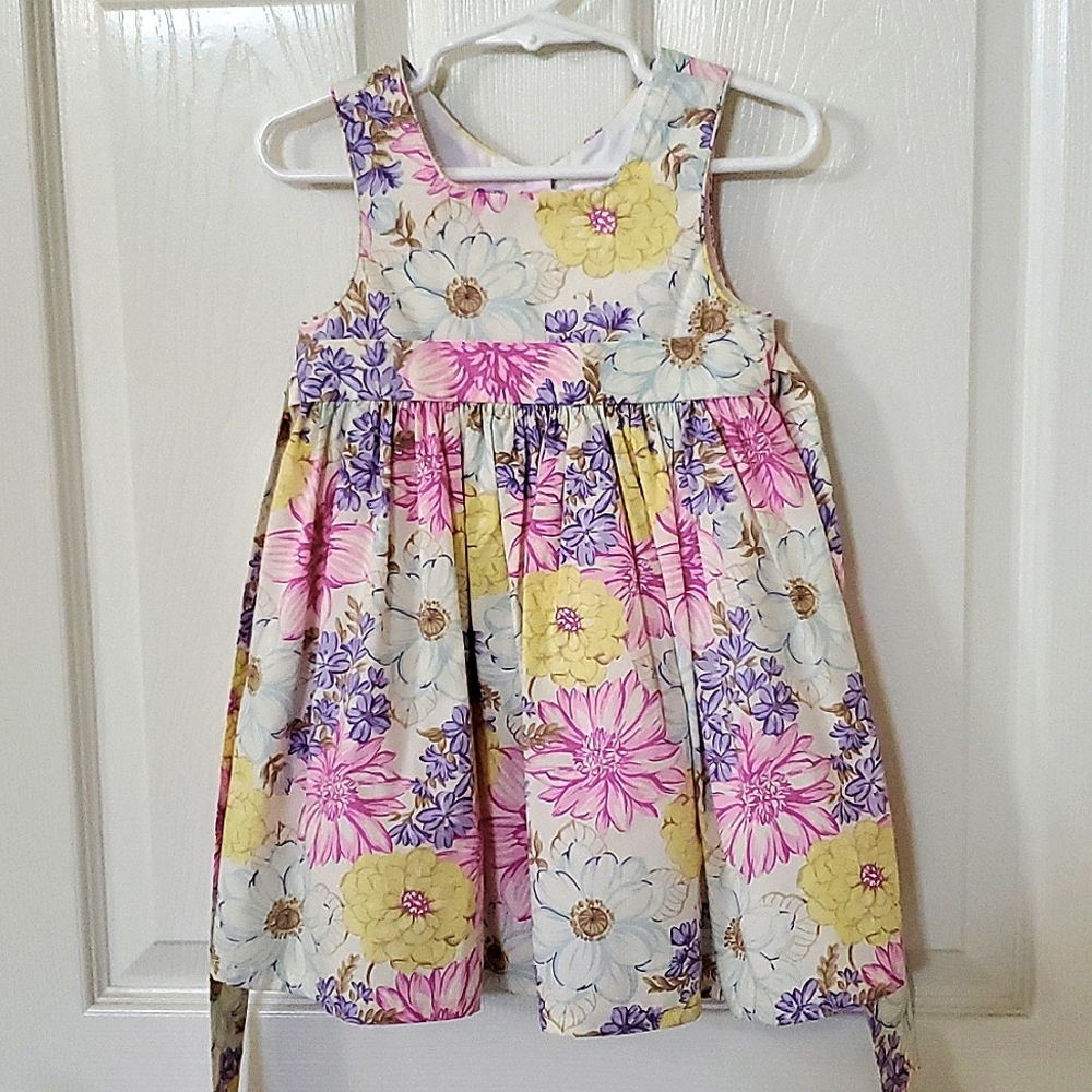 Lydia Jane 18 Months Baby Girl Toddler Floral Dress & Headband  & Diaper Cover